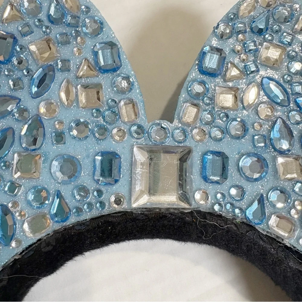 Disneyland 60th Anniversary Diamond Celebration Minnie Mouse Ears Headband Bow